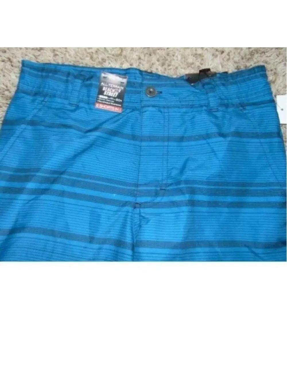 Boys Swim Beach Shorts 14/16 Zeroxposur Microfiber Blue Mesh Liner Adjust Waist